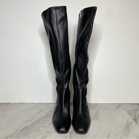 Franco Sarto Talfer Black Tall Heeled Boot 8M - Picture 2 of 16